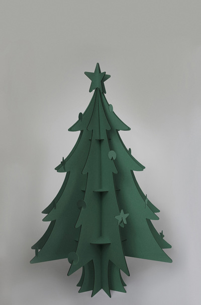 recycled CARDBOARD CHRISTMAS TREEE