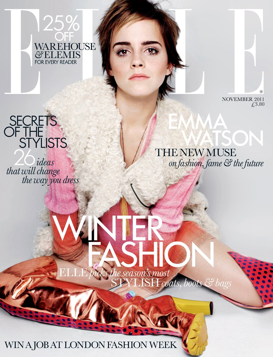 Emma Watson Covers Elle UK November 2011