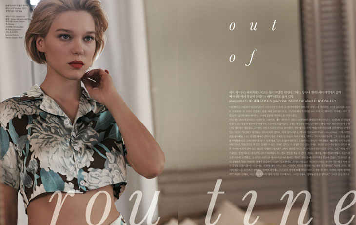 Léa Seydoux Poses for Eric Guillemain in Numéro Tokyo April 2013