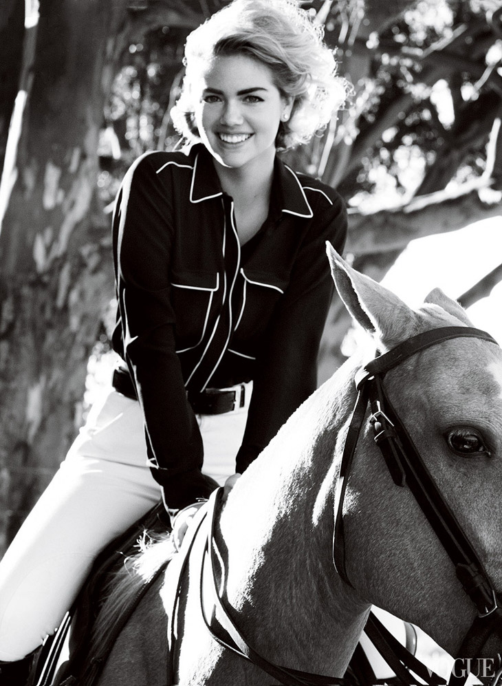 Kate Upton shot by Mario Testino as cover girl for June British Vogue —  Acclaim Magazine