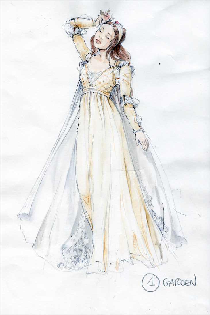 Romeo & Juliet Costume Sketches by Carlo Piggioli