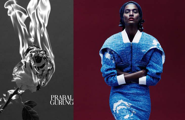 Liya Kebede for Prabal Gurung Spring Summer 2014