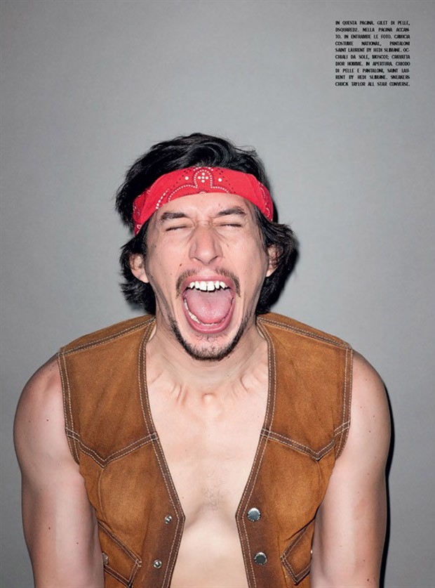 Adam Driver for L'Uomo Vogue by Terry Richardson