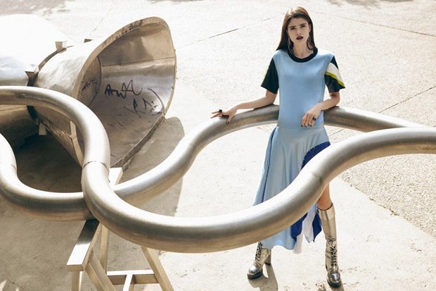 Alexandra Micu Models Louis Vuitton for Bazaar Romania Cover Story
