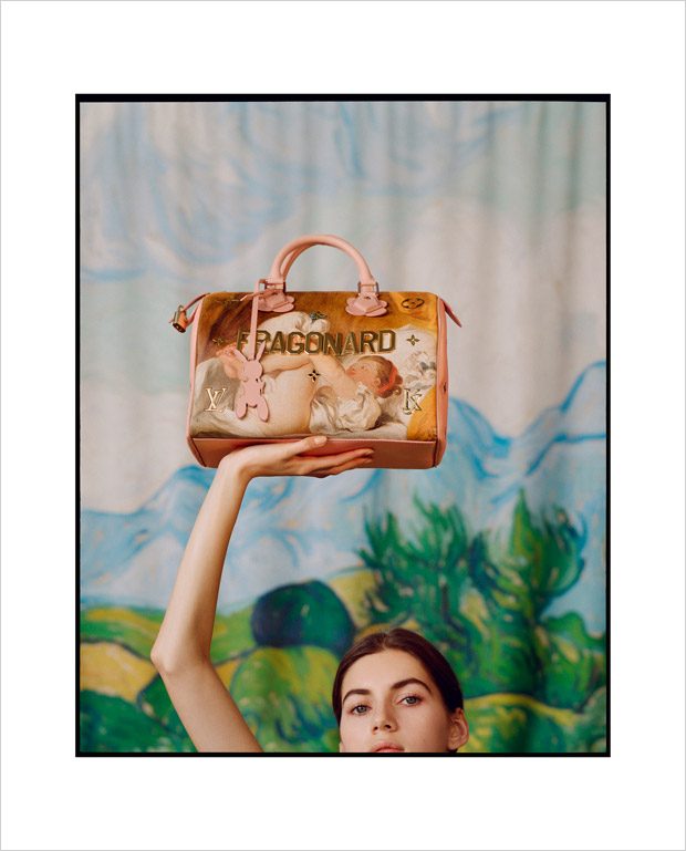 Valery Kaufman Models Louis Vuitton x Jeff Koons The Masters Collection