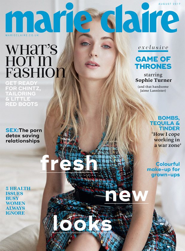 Sophie Turner Is Marie Claire's August Issue Cover Star