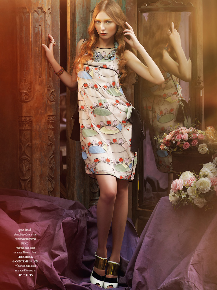 Daria Fomina in Gucci for L'Officiel Thailand February 2013