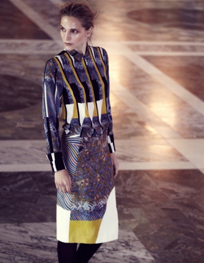 Dorothea Barth Jorgensen in Dries Van Noten for DV Mode