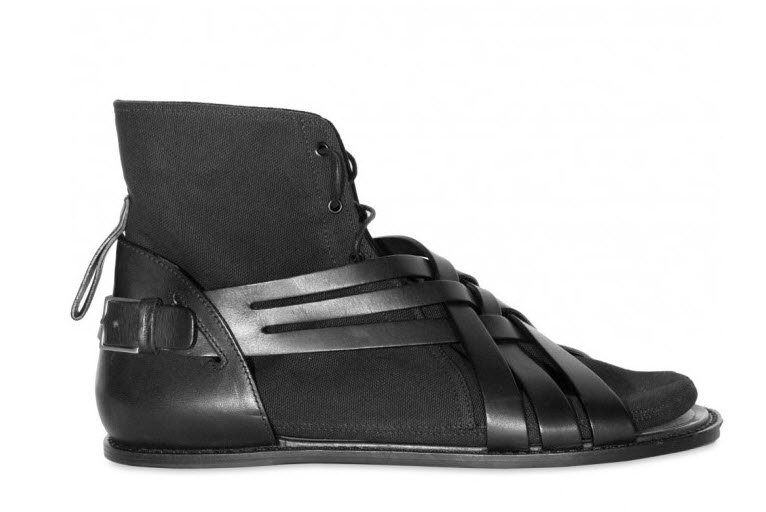 Dior Homme Detachable Canvas Lined Calfskin Sandals