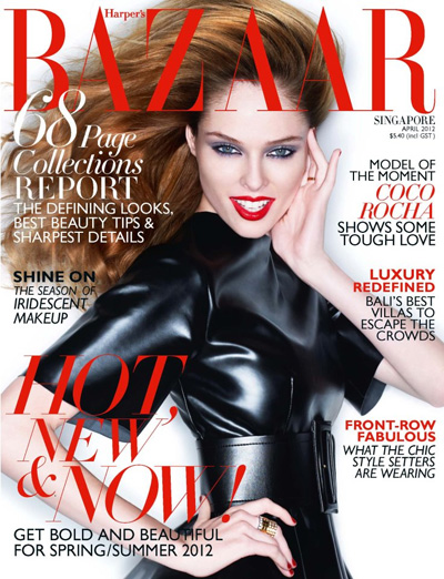 Coco Rocha for Harper's Bazaar Singapore April 2012