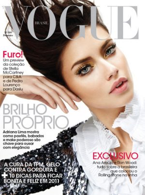 Adriana Lima Covers Vogue Brasil February