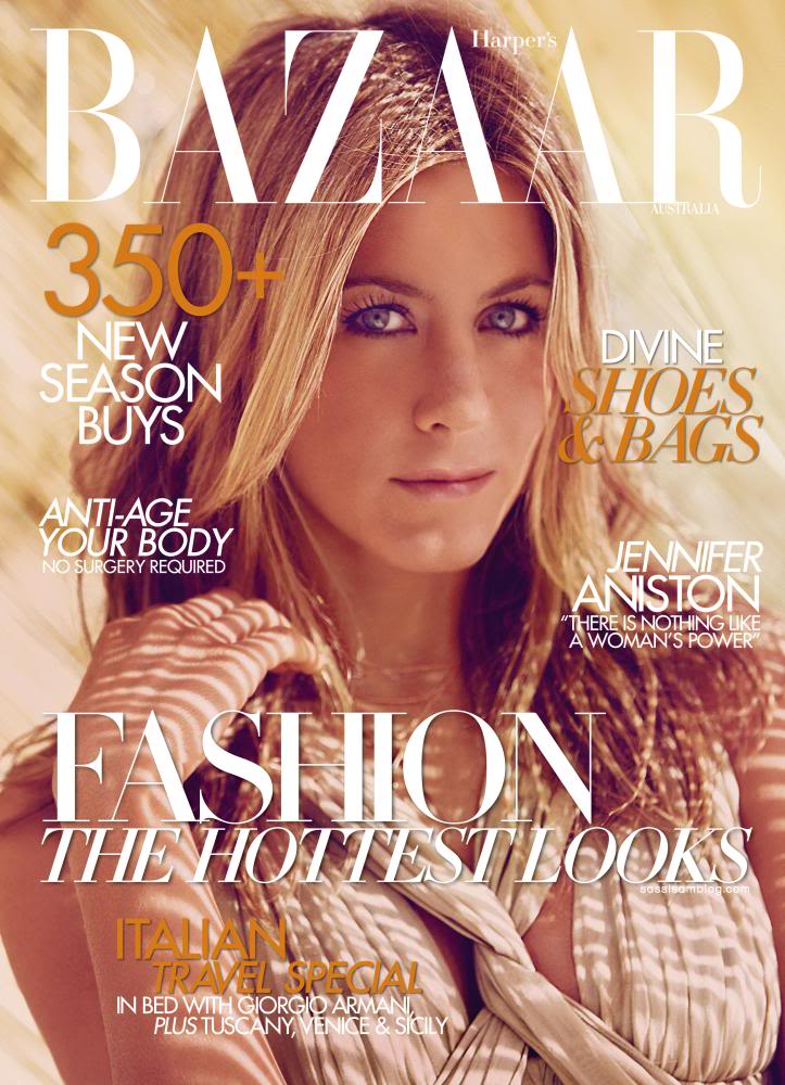 Jennifer Aniston For Harpers Bazaar Australia
