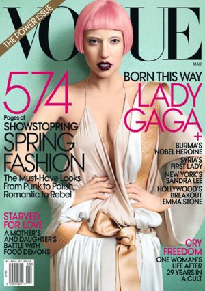 Lady Gaga By Mario Testino For VOGUE US March