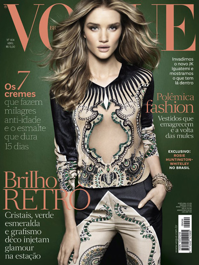 Rosie Huntington-Whiteley for Vogue Brazil April 2012