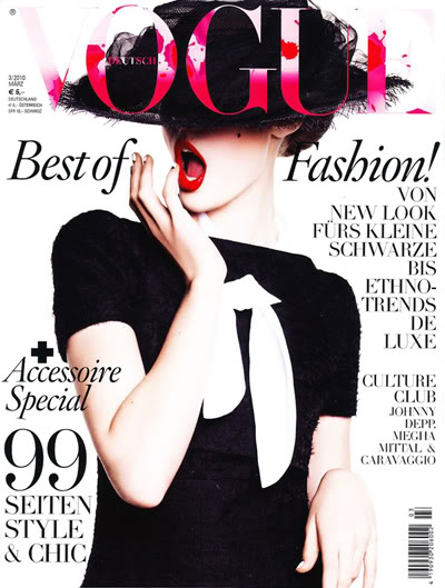 Vogue Deutsch March 2010: Frida Gustavsson by Greg Kadel - DSCENE