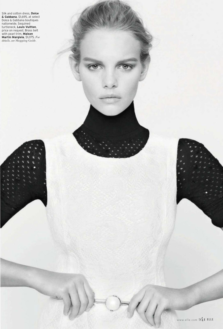 Marloes Horst for Elle US by Bruno Staub