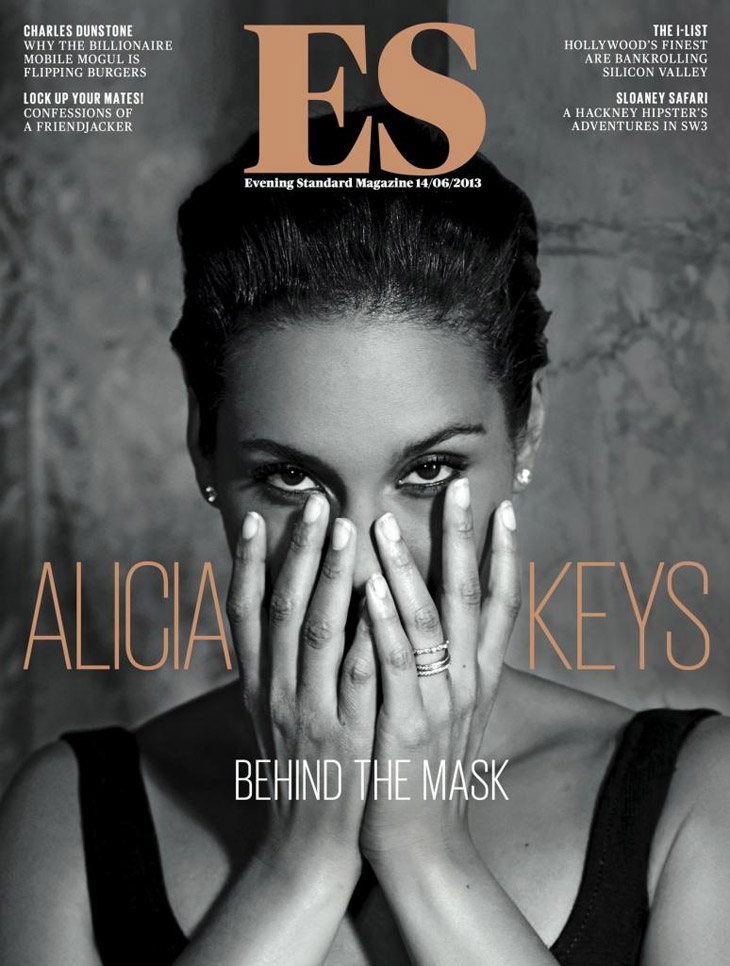 Alicia Keys Covers ES Magazine June 2013