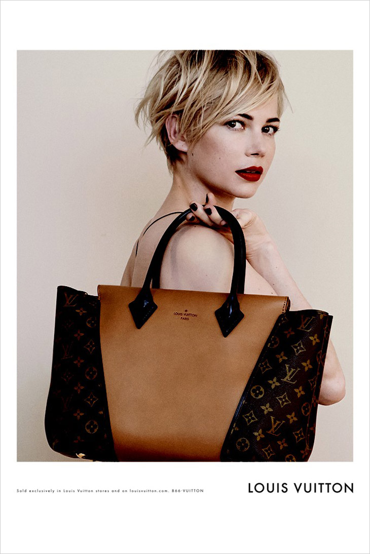 Michelle Williams's Louis Vuitton Campaign Hair and Bangs by Odile Gilbert