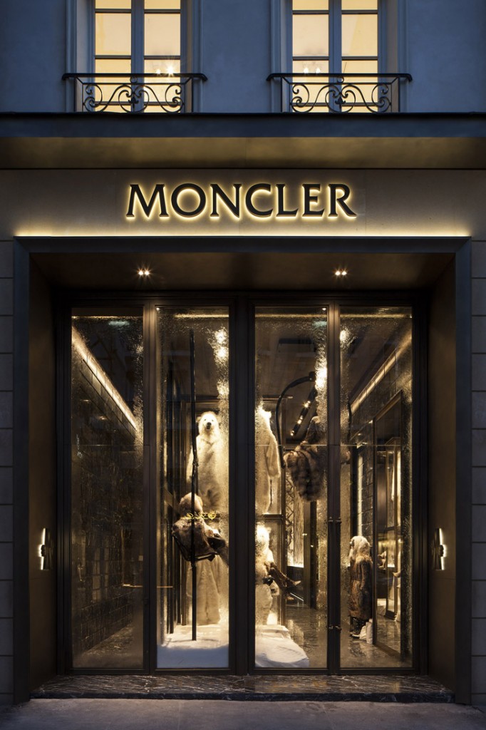Pharrell Williams' Moncler Lunettes launched last night at the opening of  Moncler store in Paris