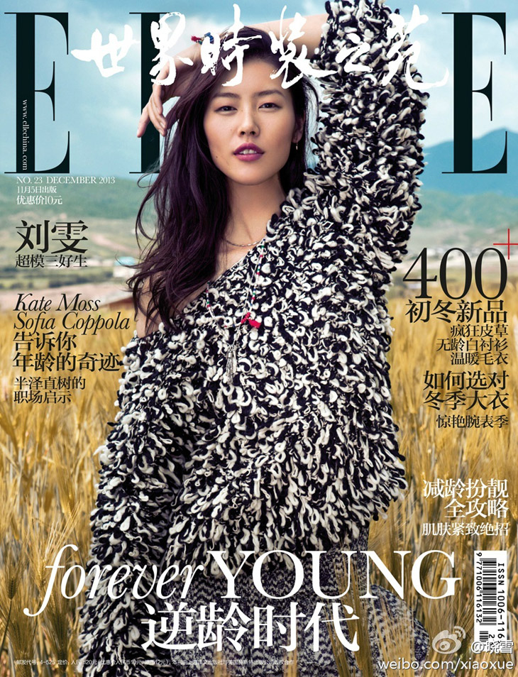 Liu Wen for Elle China December 2013