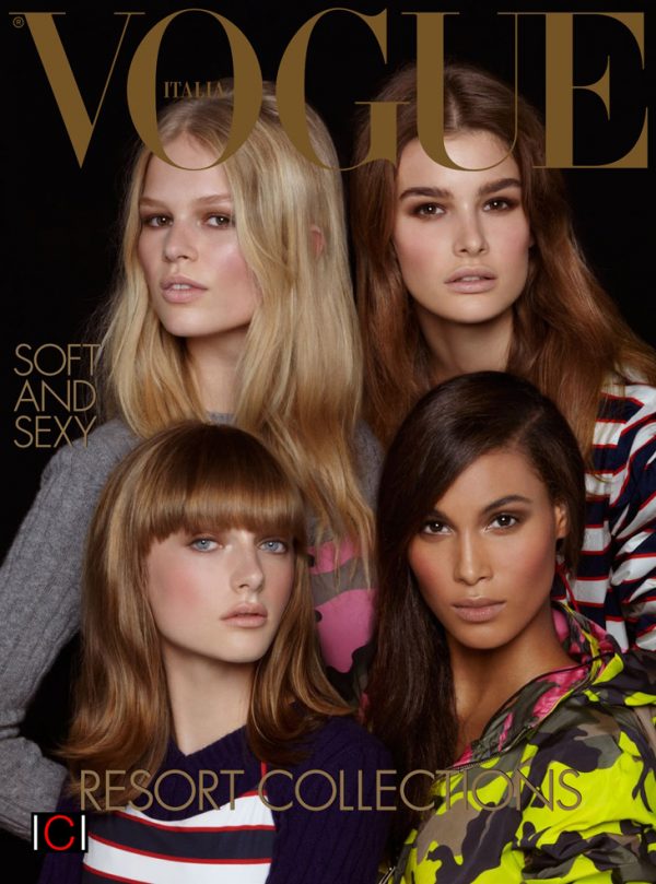 Fresh Faces Cover Vogue Italia December 2013 by Steven Meisel