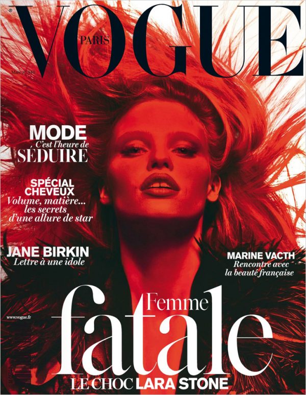 Lara Stone for Vogue Paris by Mert & Marcus