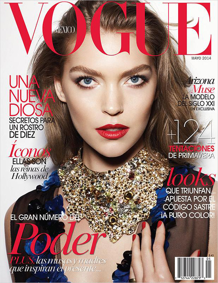 Arizona Muse for Vogue Mexico May 2014