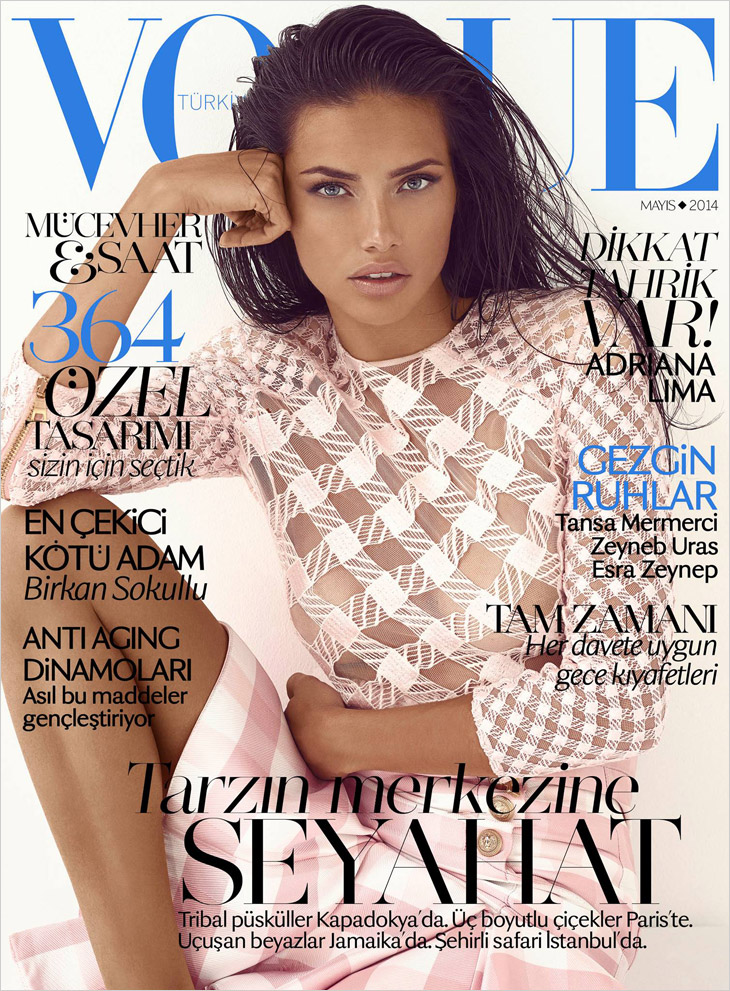 Adriana Lima for Vogue Turkey by Koray Birand