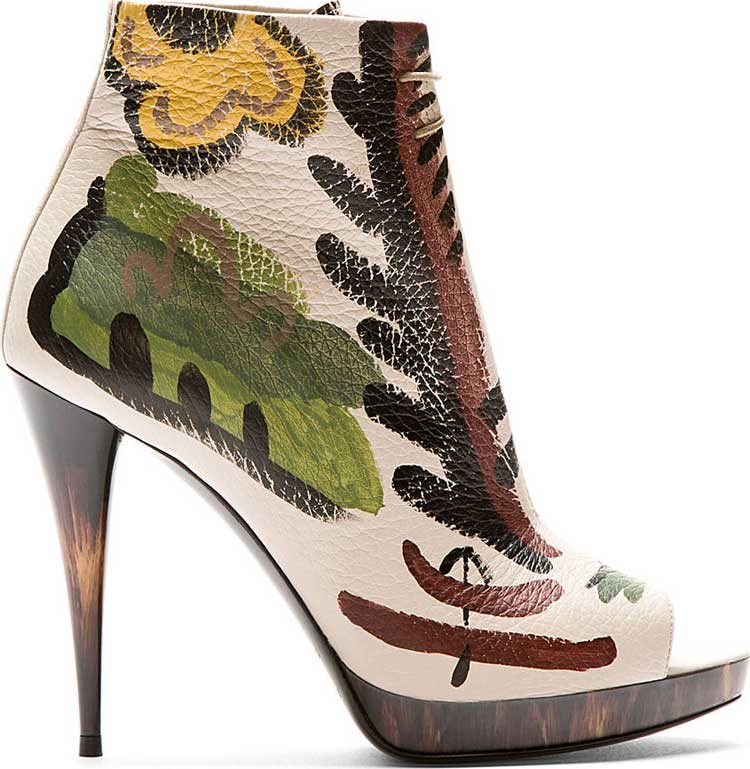 Burberry Prorsum Hand Painted Ankle Boots