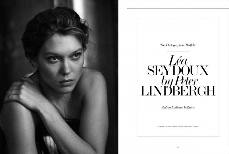 Lea Seydoux by Peter Lindbergh for Interview Magazine