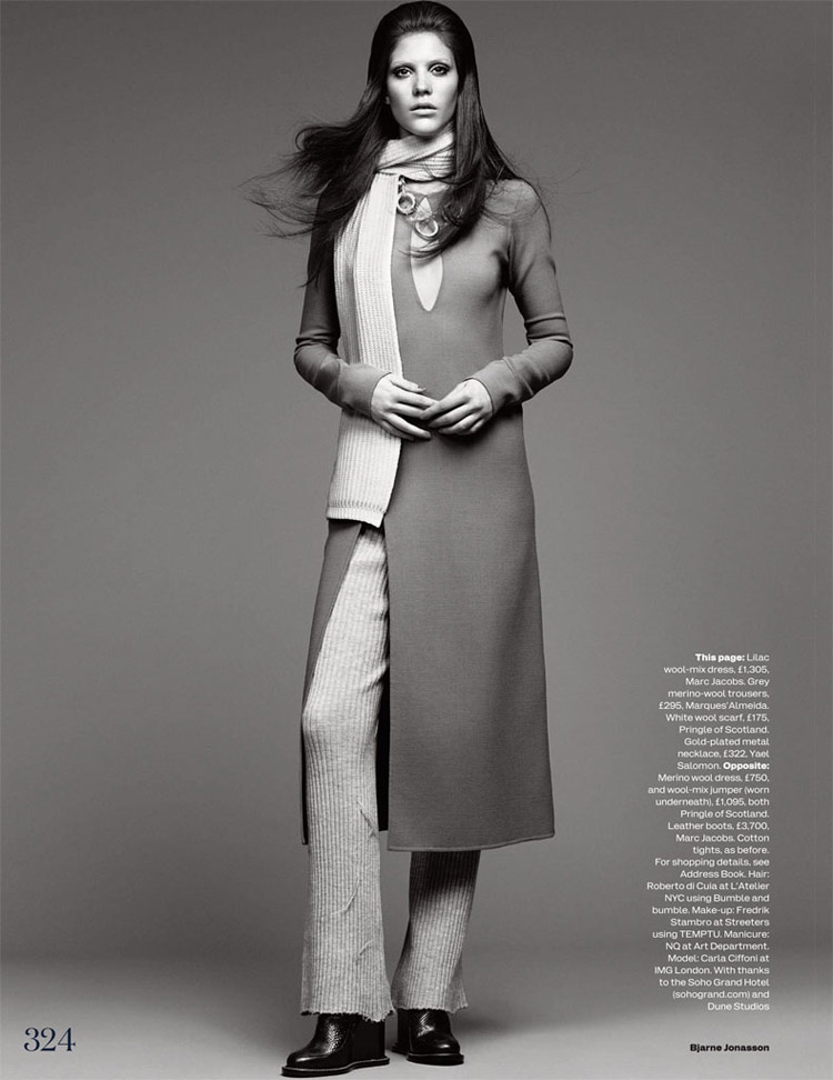 Carla Ciffoni for Elle UK by Bjarne Jonasson