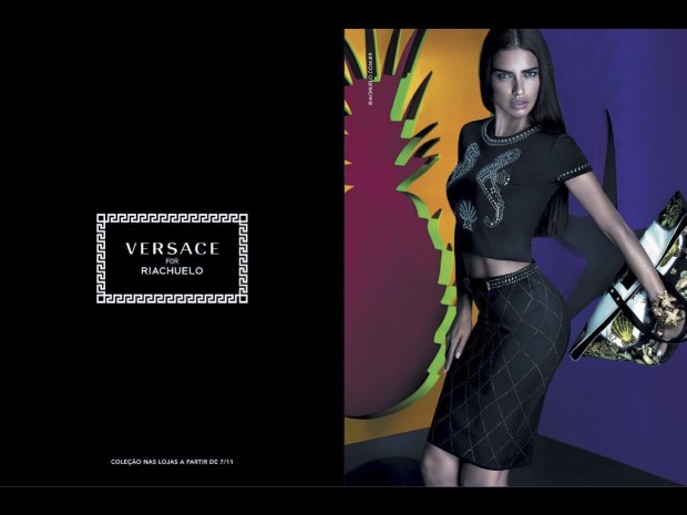 First Look: Adriana Lima for Versace for Riachuelo