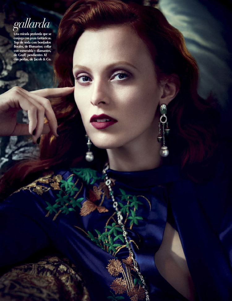 Karen Elson for Vogue Mexico by Alexi Lubomirski