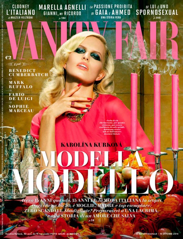 Karolina Kurkova for Vanity Fair Italia by Miles Aldridge