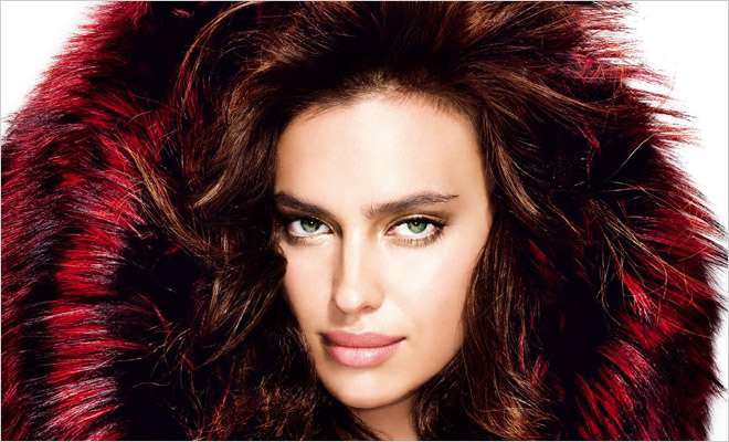 Get Model Irina Shayk's look, with DYLON Rosewood Red fabric dye!