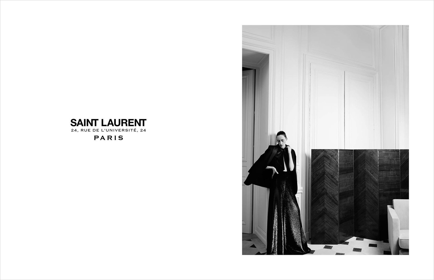 Saint Laurent Couture Rue de l'université by Hedi Slimane