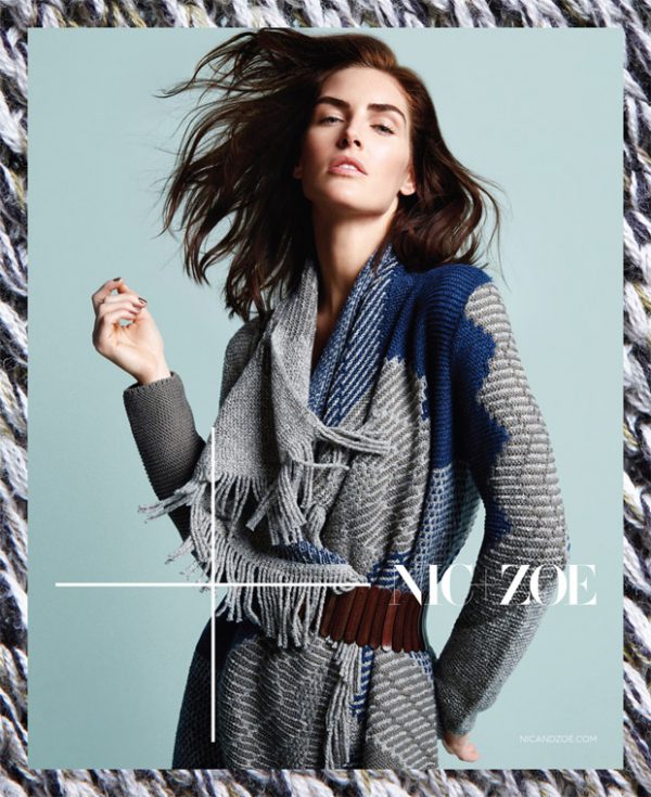 Hilary Rhoda for Nic+Zoe FW15 by David Roemer