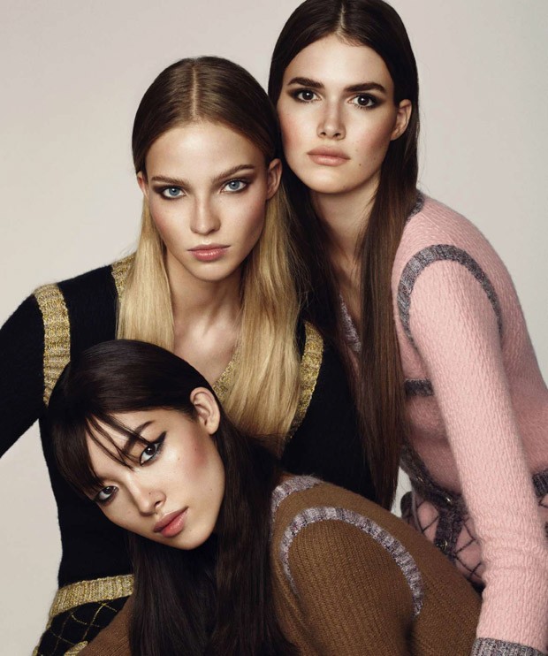 Fei Fei Sun, Sasha Luss & Vanessa Moody for Bazaar Spain