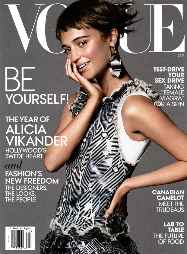 Alicia Vikander Lands The Cover of American VOGUE - DSCENE