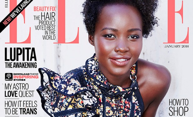 Lupita Nyong'o Covers British Elle January 2016