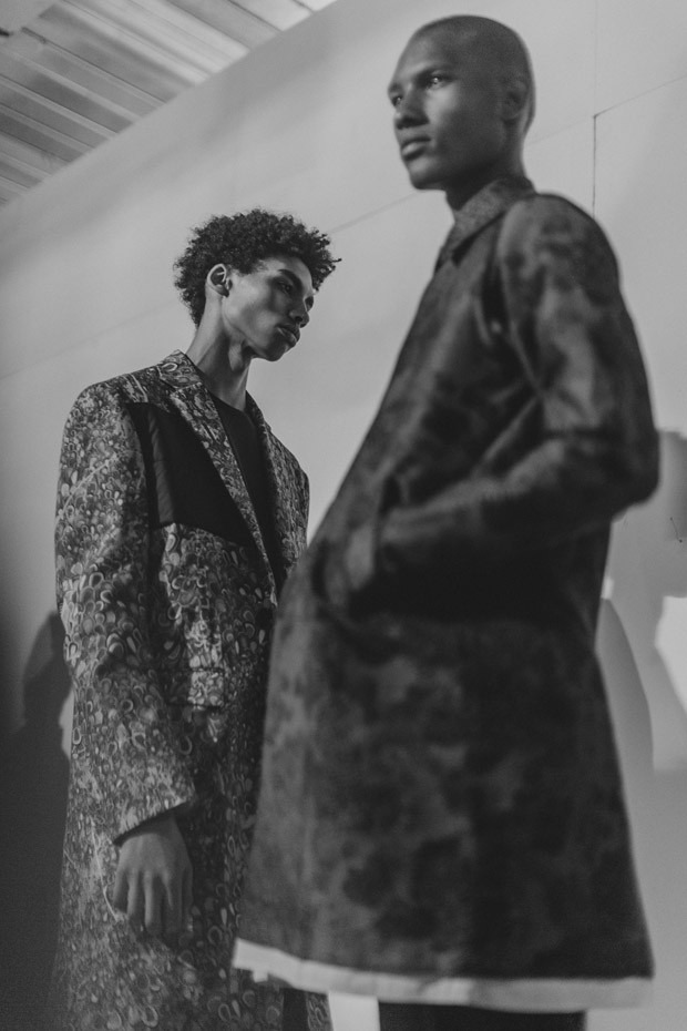 #LCM Backstage at Casely-Hayford Fall Winter 2016.17