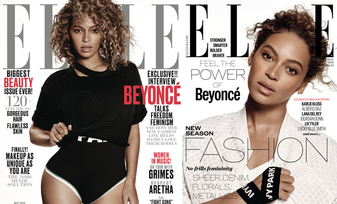 Beyonce Covers American & British ELLE May 2016