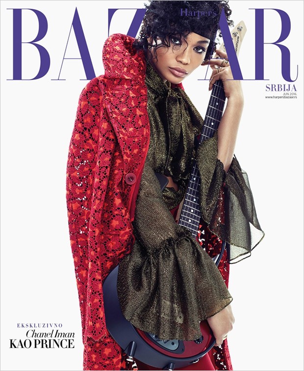 Chanel Iman Covers Harper's Bazaar Serbia June 2016