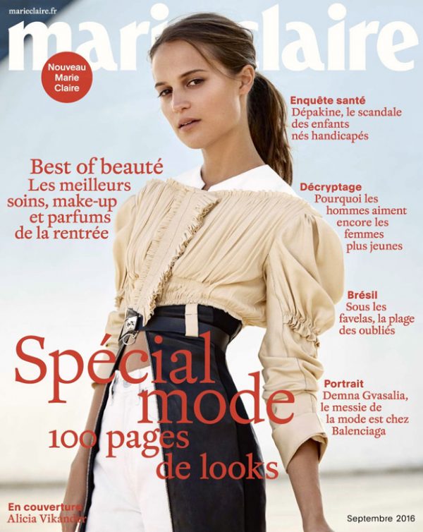 Alicia Vikander Dazzles in Louis Vuitton for Marie Claire France