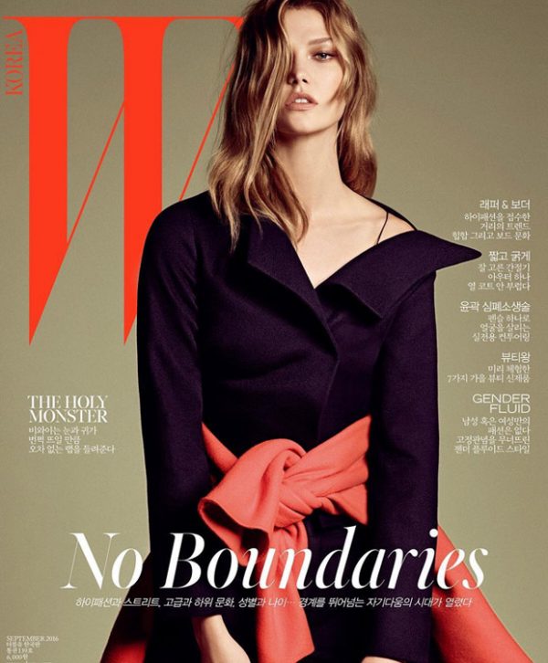 Karlie Kloss Rocks Dior on the Cover of W Korea September 2016 Issue