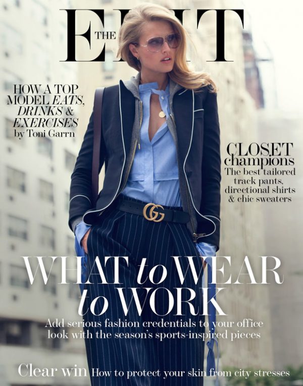 Toni Garrn Models Pre Fall 2016 Office Looks for The Edit Magazine