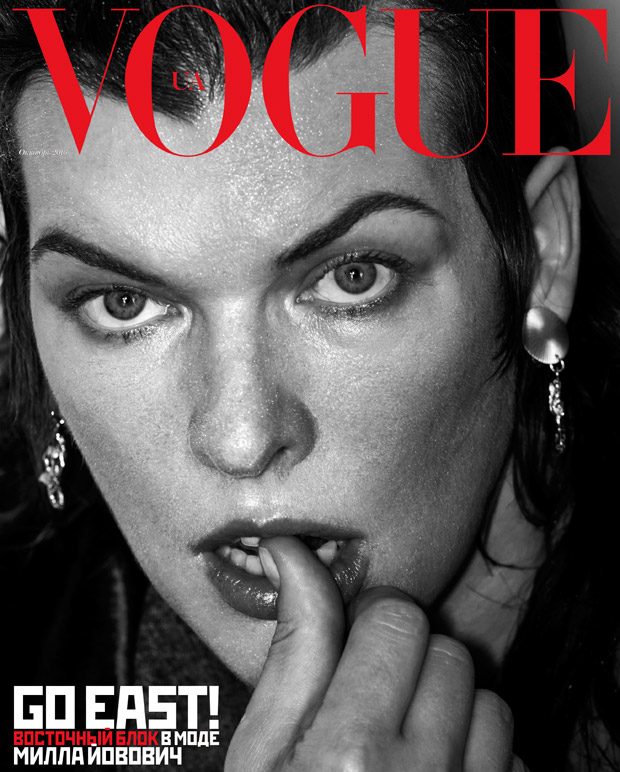 Milla Jovovich Stuns from Vogue Ukraine October 2016 Covers