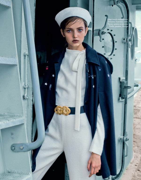 Anna Vivchar is Ready to Sail Away for ELLE Kazakhstan Cover Story