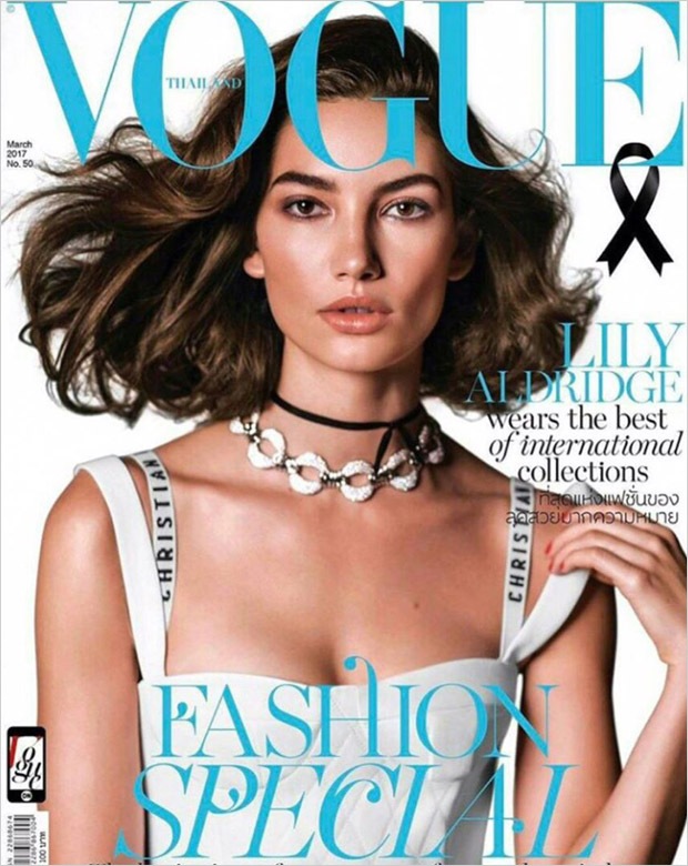 Lily Aldridge Covers Vogue Thailand March 2017 Issue