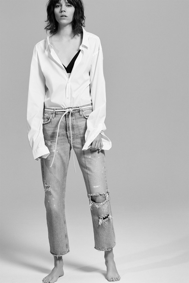 Freja Beha Erichsen Models Zara Denim Spring Summer 2017 Collection